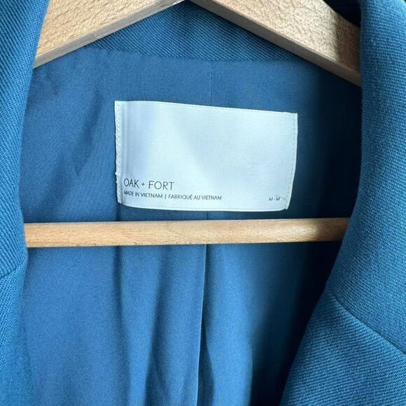 Oak + Fort Blue Blazer/ Suit Jacket - Picture 3 of 4